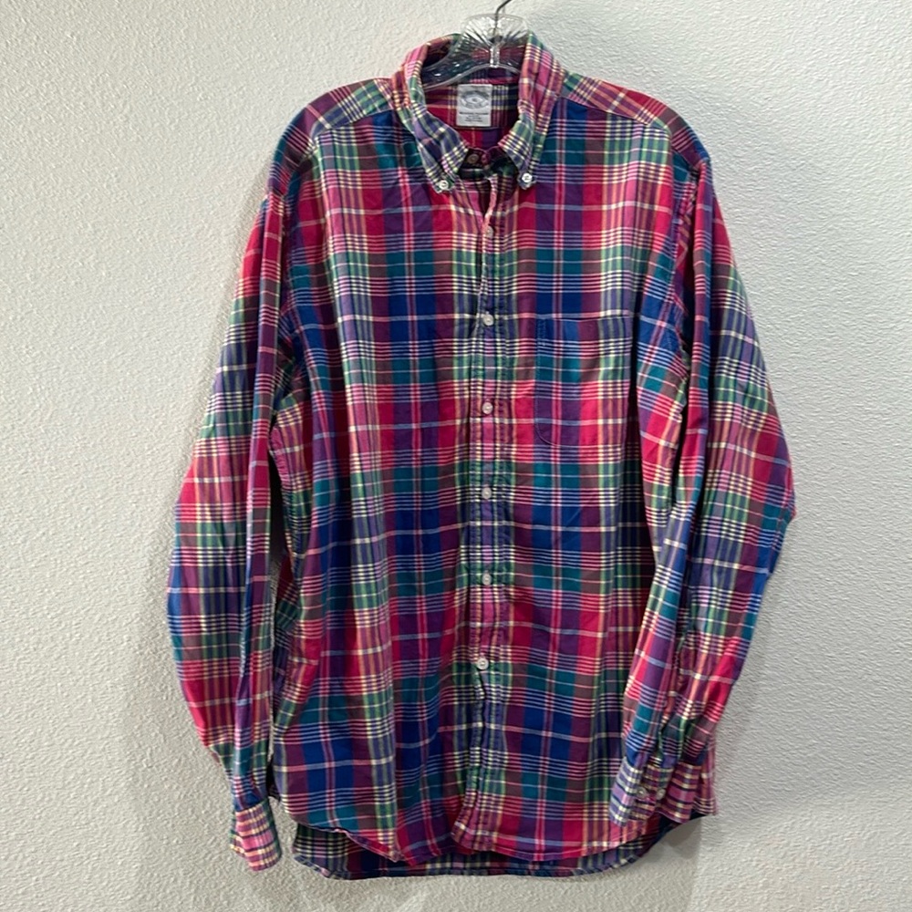 Brooks Brothers The Original Polo Shirt Collared long Sleeve Button down SZ XL